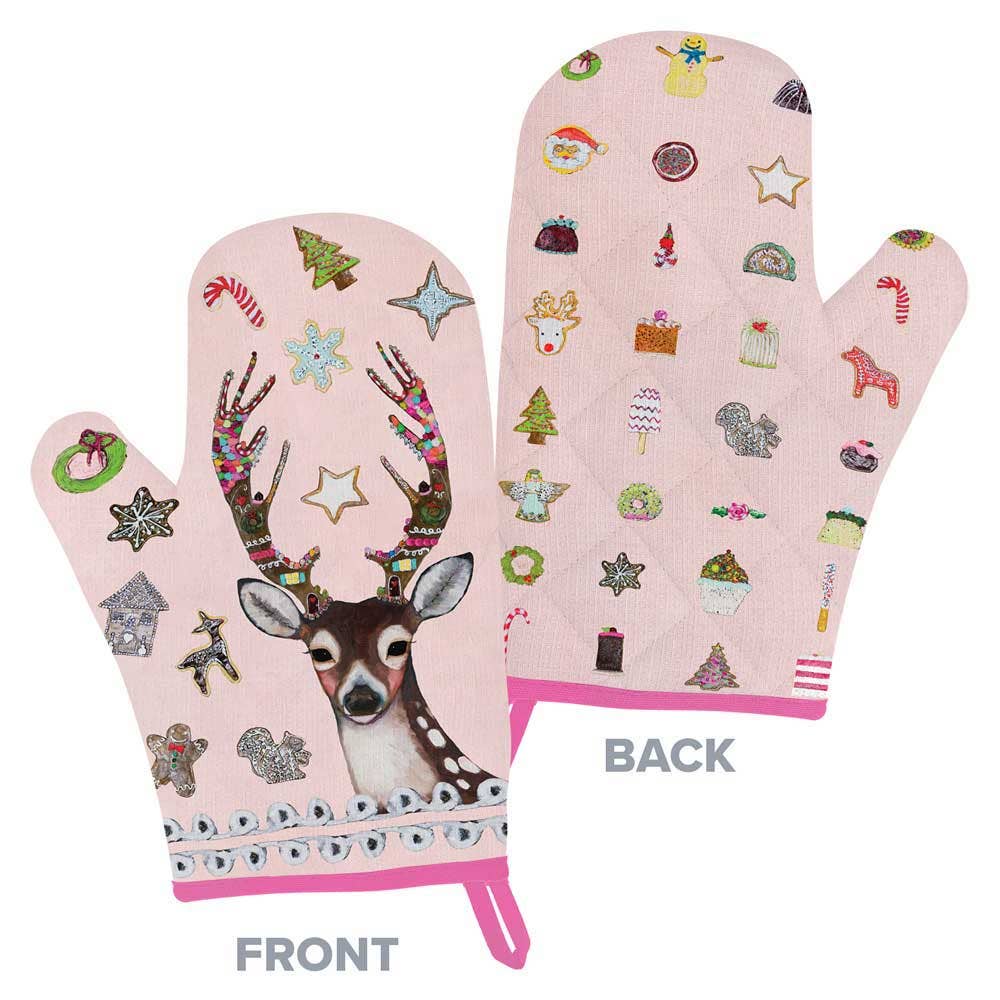 Holiday Linens - Baking Spirits Bright Oven Mitt