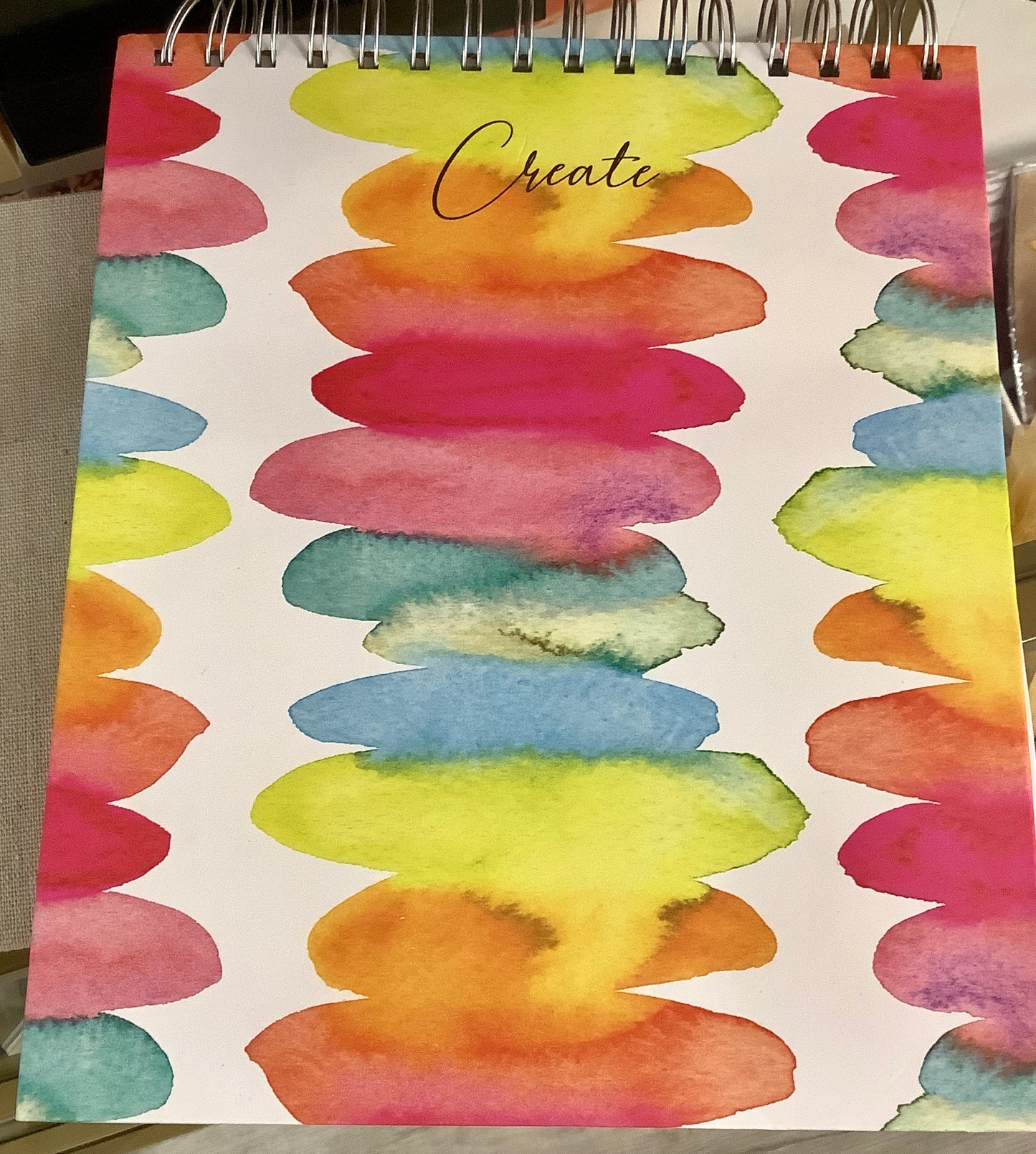 Rainbow "Create" journal