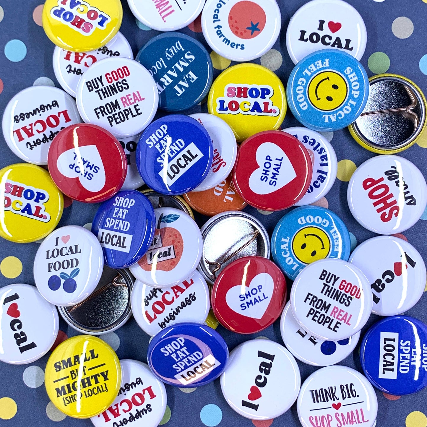 Shop small/local button