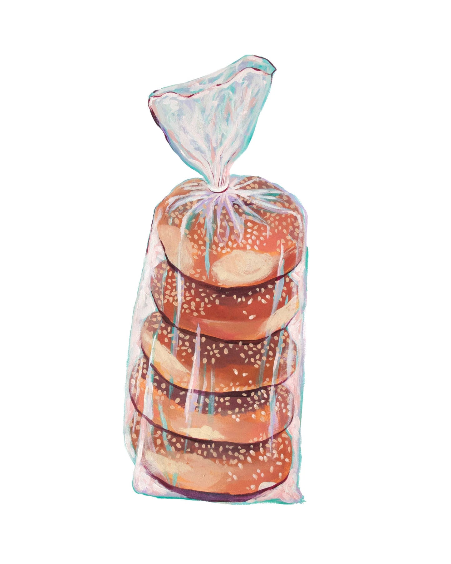 Laurel Greenfield's Bagels Print - 8” x 10”