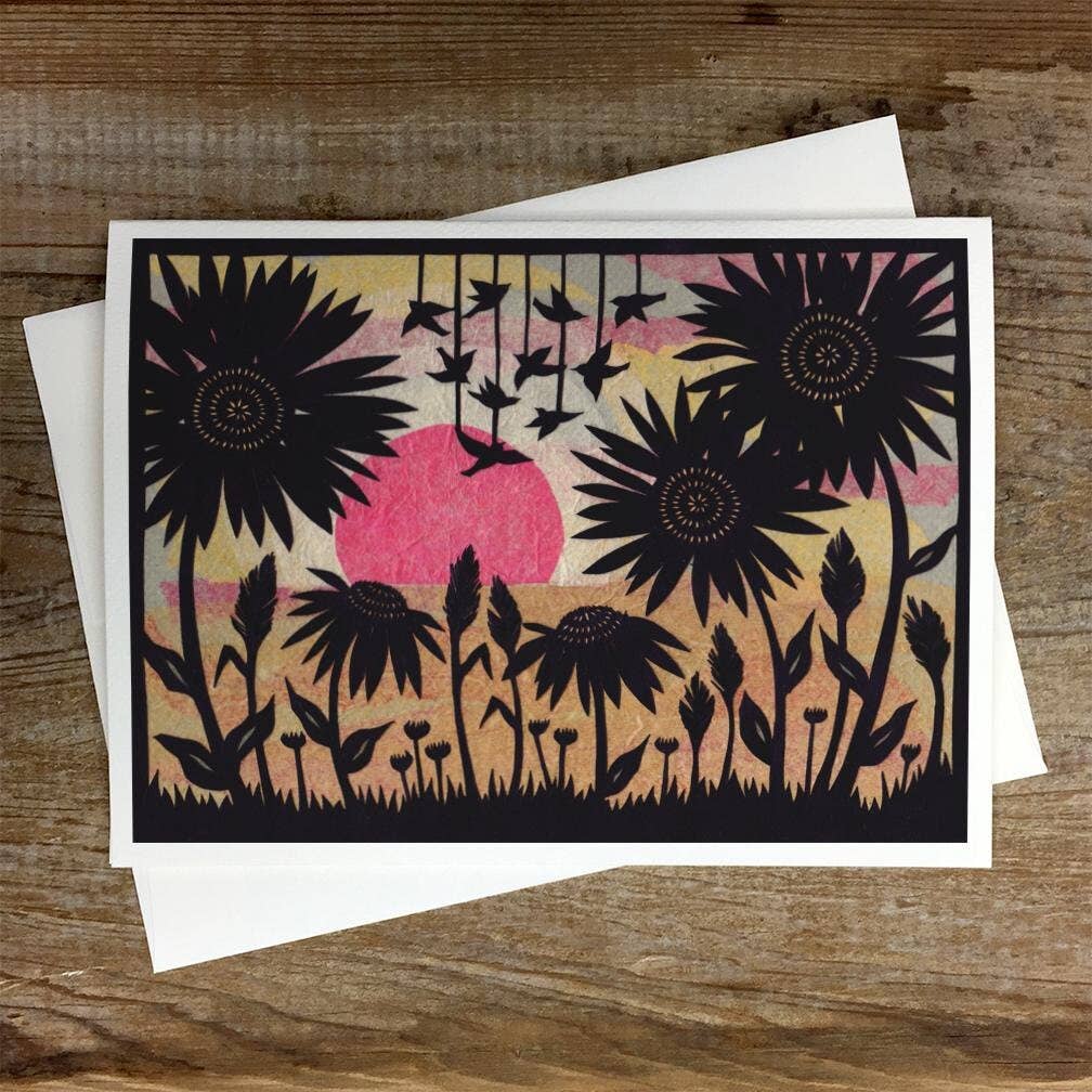 As The Day Ends - Greeting Card