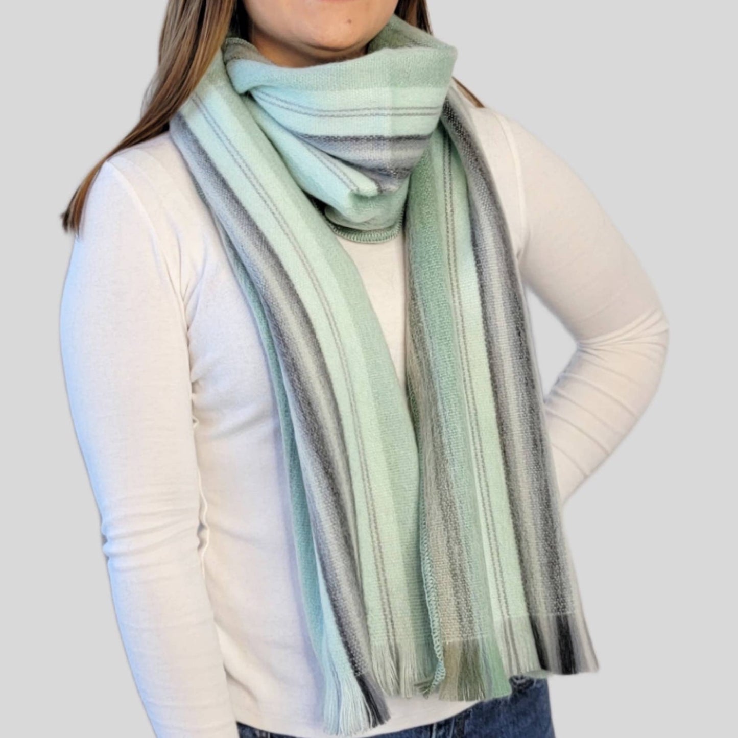 Gabriela - Alpaca Wool Scarf - 74” x 12”