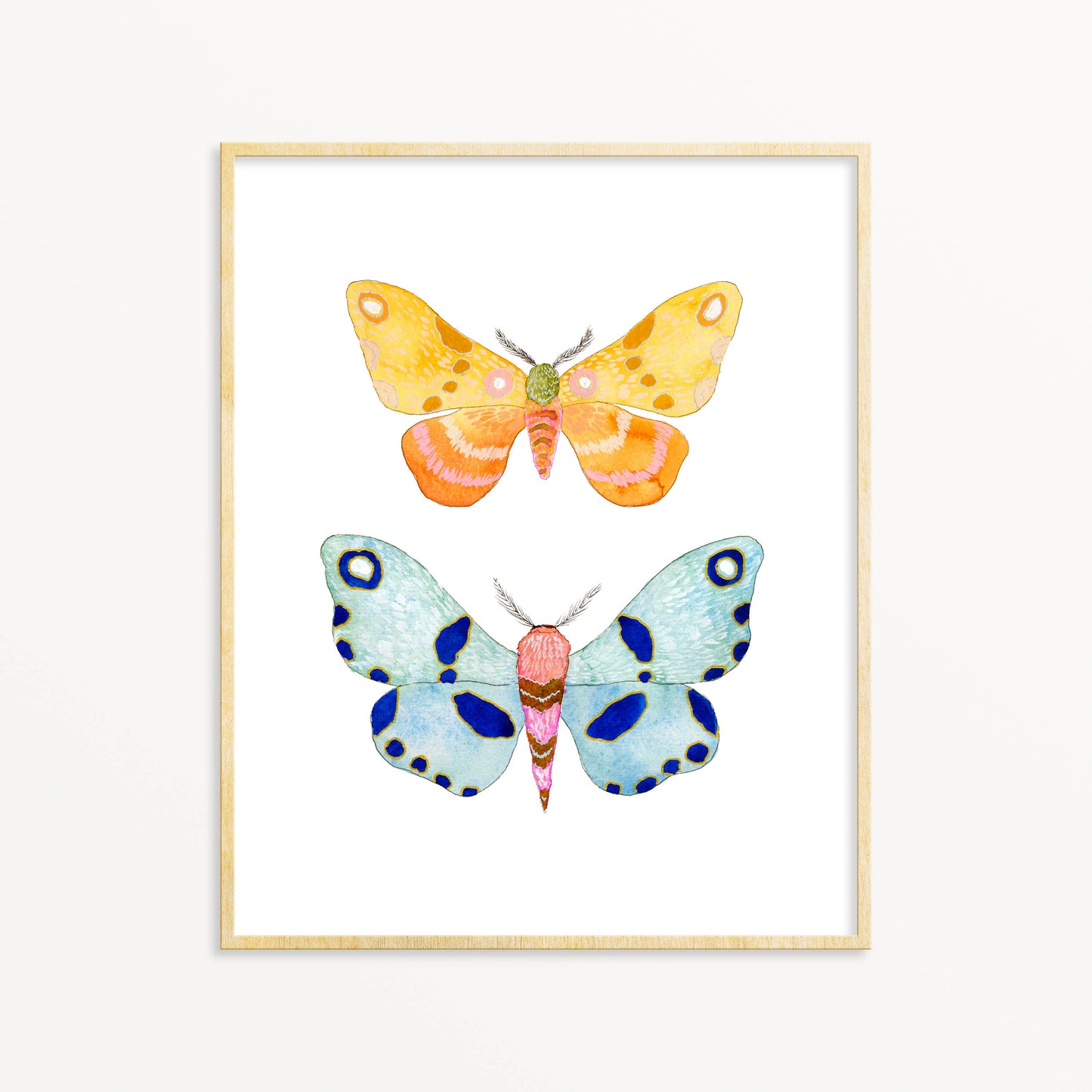 2 Moths #6 - 5” x 7”
