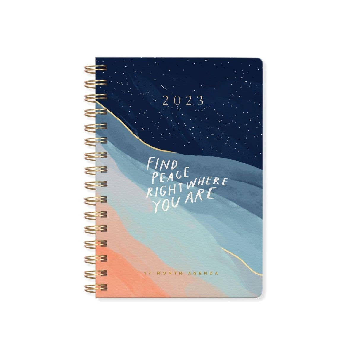 17 Month Planner - Mhn Find Peace 2023