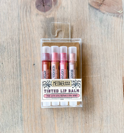 Lip Tint Pack of 4 Messner Local Beeswax Lip Balms