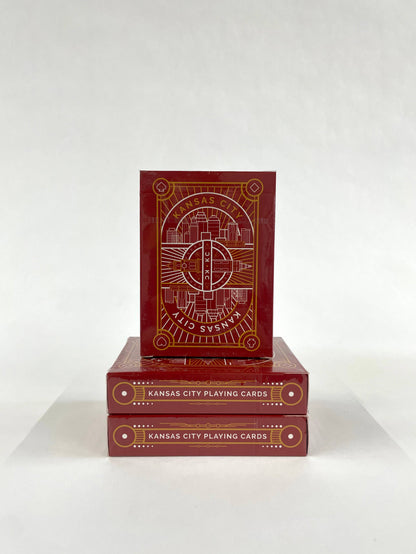 Kansas City Playing Cards - Landmarks - Art Deco - Red