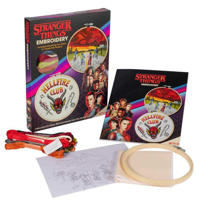 Stranger Things Embroidery: Kit and Paperback How-To; 80 pages