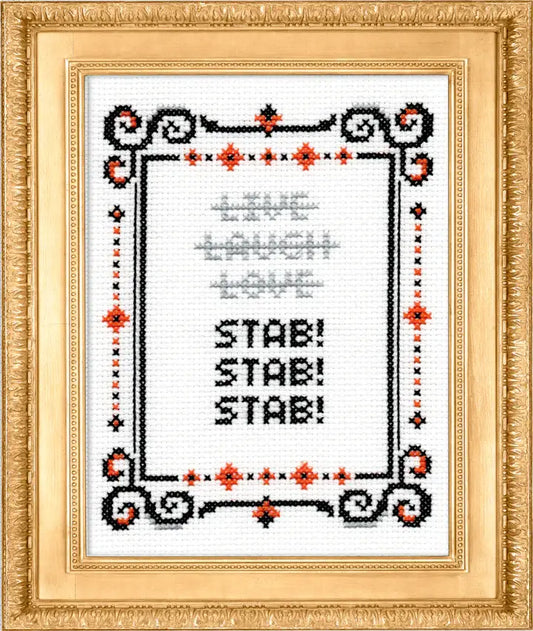 Stab! Stab! Stab! - Deluxe Cross Stitch Kit