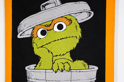 Oscar the Grouch Camp Flag • Sesame Street x Oxford Pennant