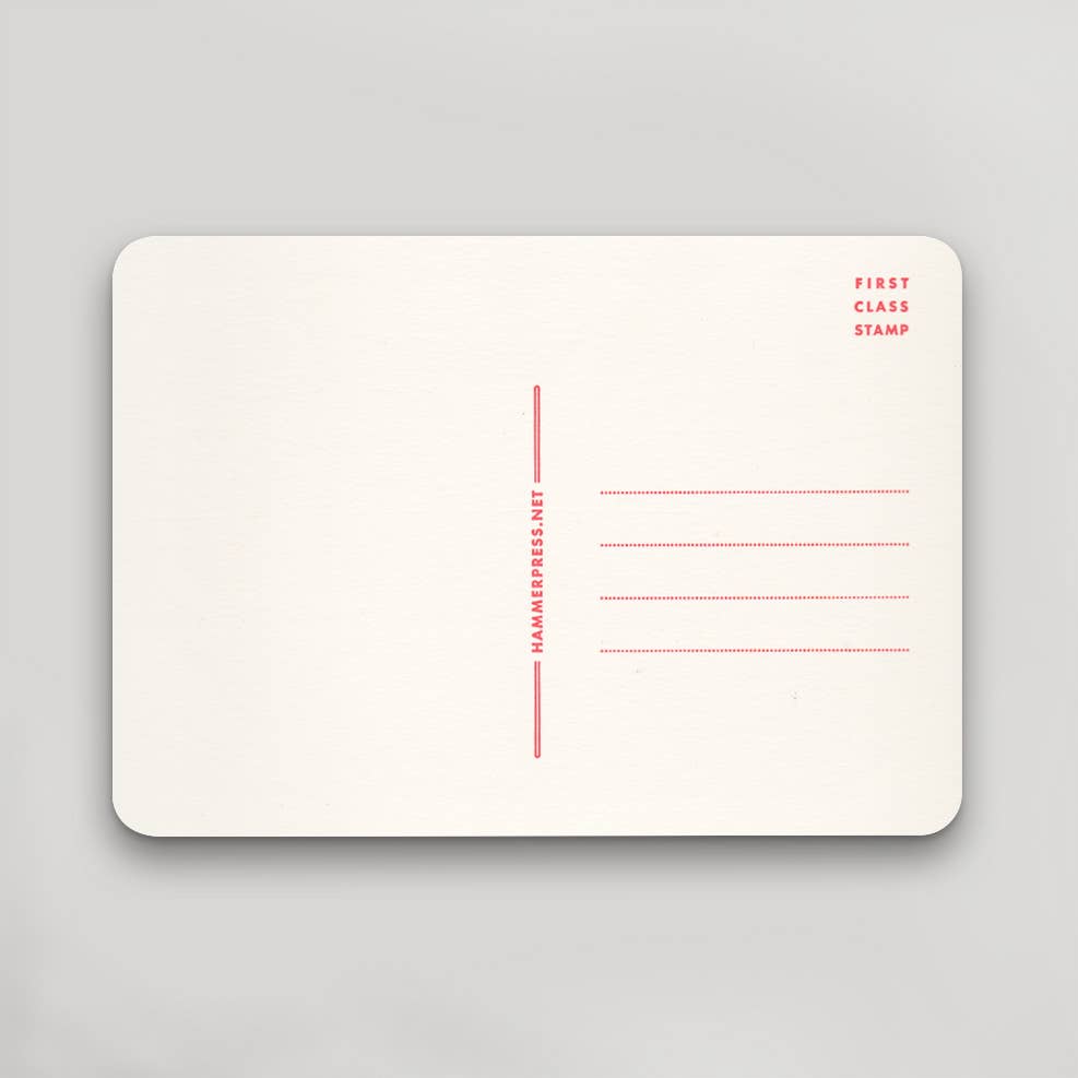 Kansas City Postcard - Red, Teal and Silver