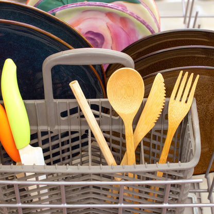 Reusable Bamboo Take-Along Utensil Roll