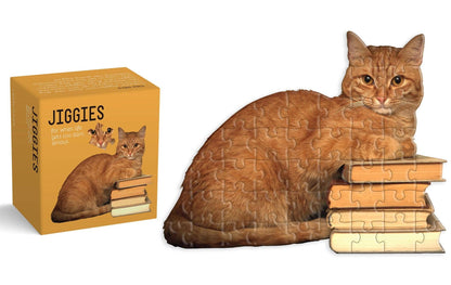 Cat Reader Jiggie Mini Puzzle