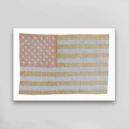 Metallic Flag Postcard