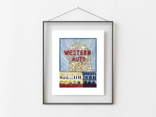 Western Auto 8x10" Print