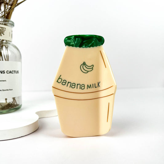 Banana Milk Accessories Acetate Hair Claw Clip 🍌🥛: Beige