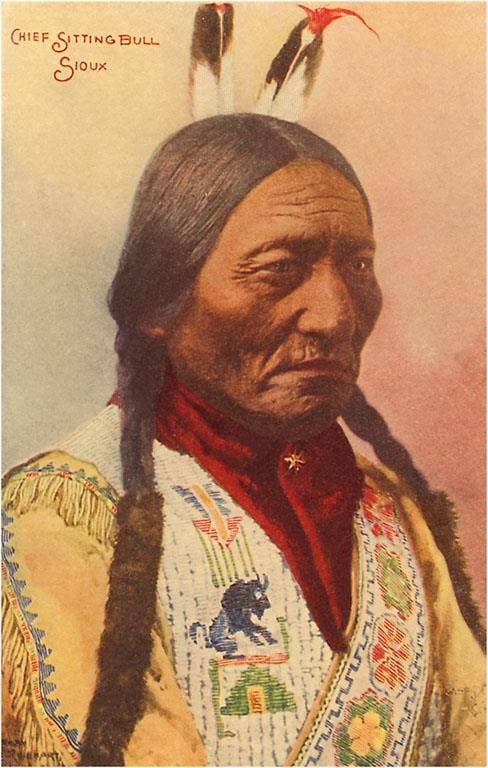 Art Print NA-141 Chief Sitting Bull, Sioux Indian
