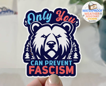 Anti-Fascism Sticker, 3" Anti-Fascist National Park Decal
