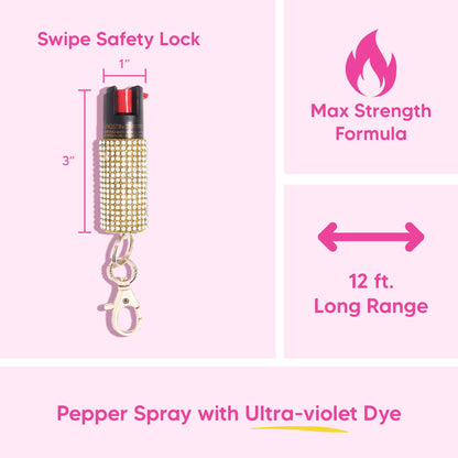 Rhinestone Pepper Spray (Safety With Sparkle)