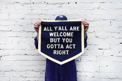 All Y'all Are Welcome Camp Flag•Tate Farms x Oxford Pennant