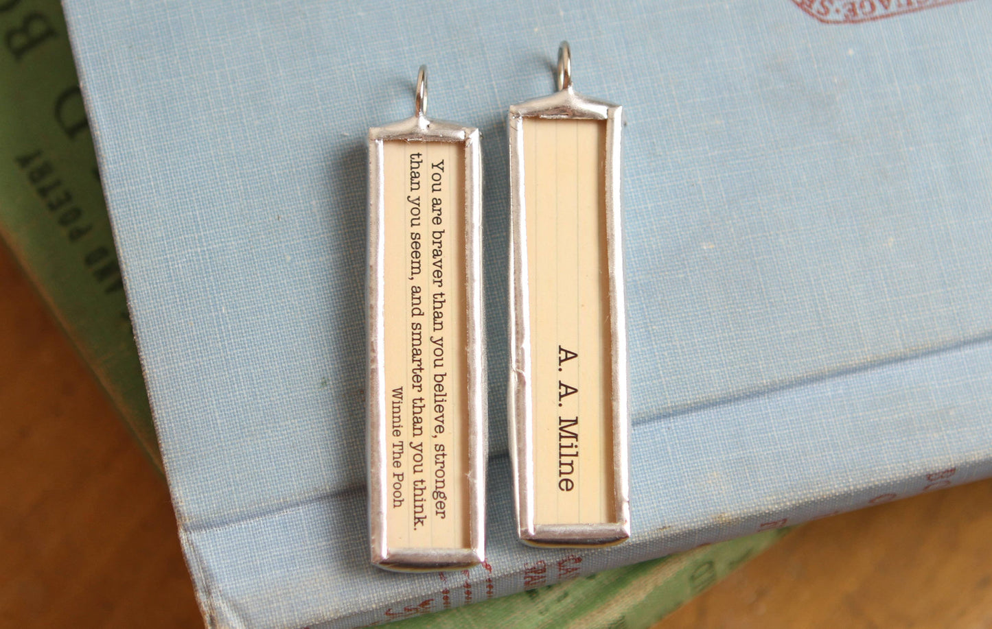 Winnie the Pooh A.A. Milne Literary Book Charm Necklace: Charm Only