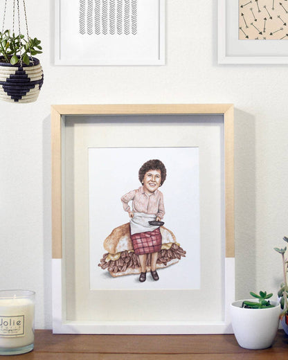 Julia Child Watercolor Print