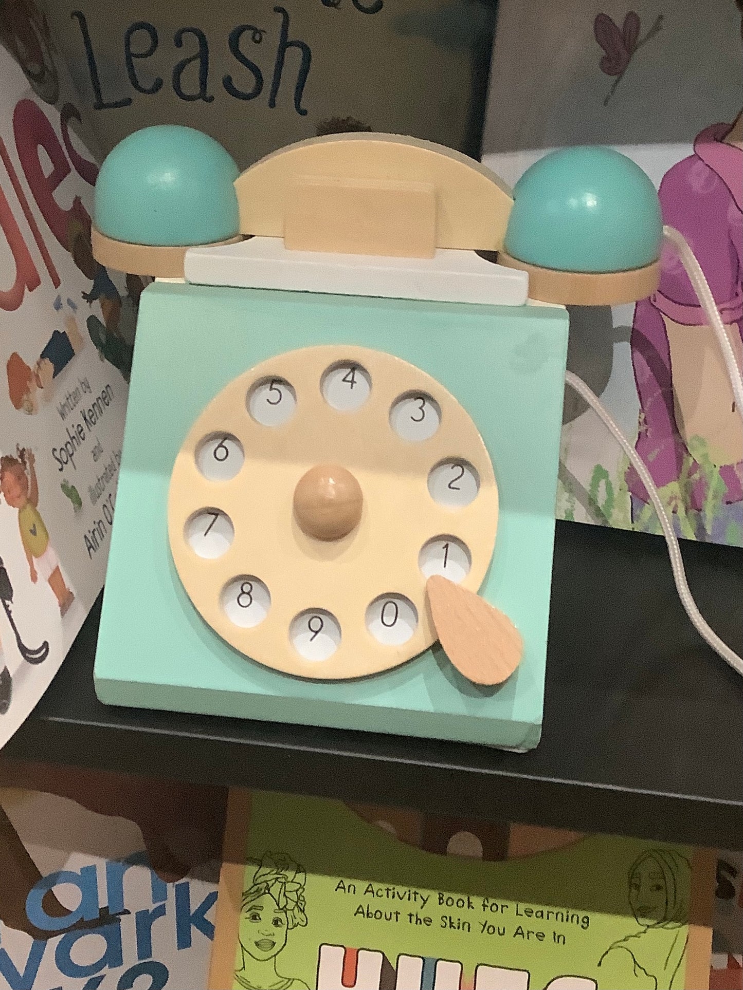 Wooden Rotary Dial Phone Toy