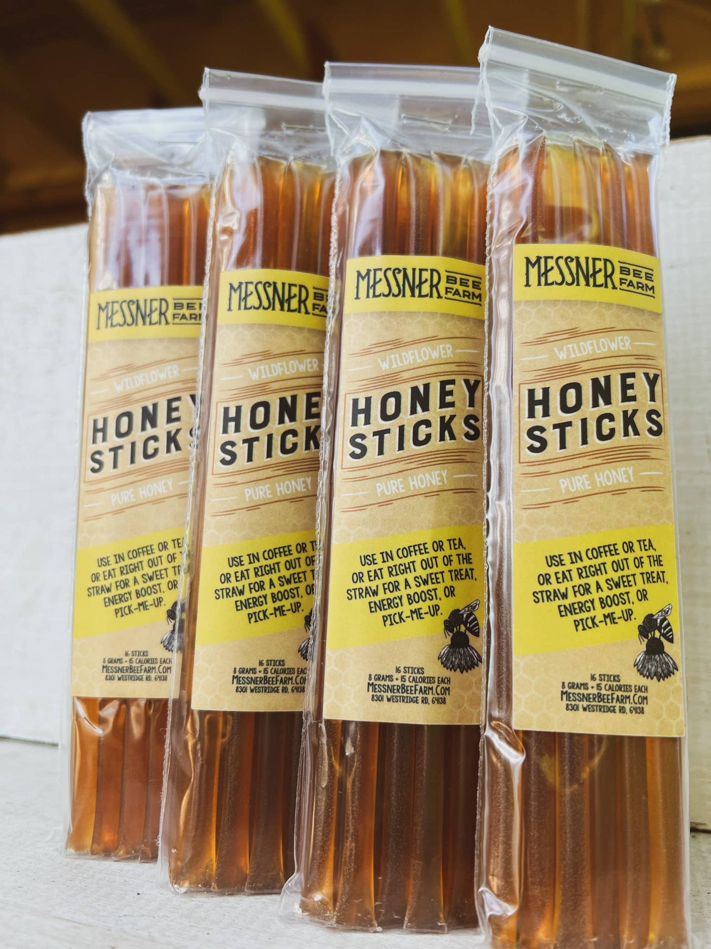 Honey Sticks Wildflower Honey- Pack of 16