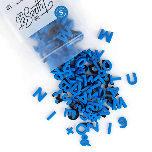 1" 200pc Royal Blue Magnetic Letters