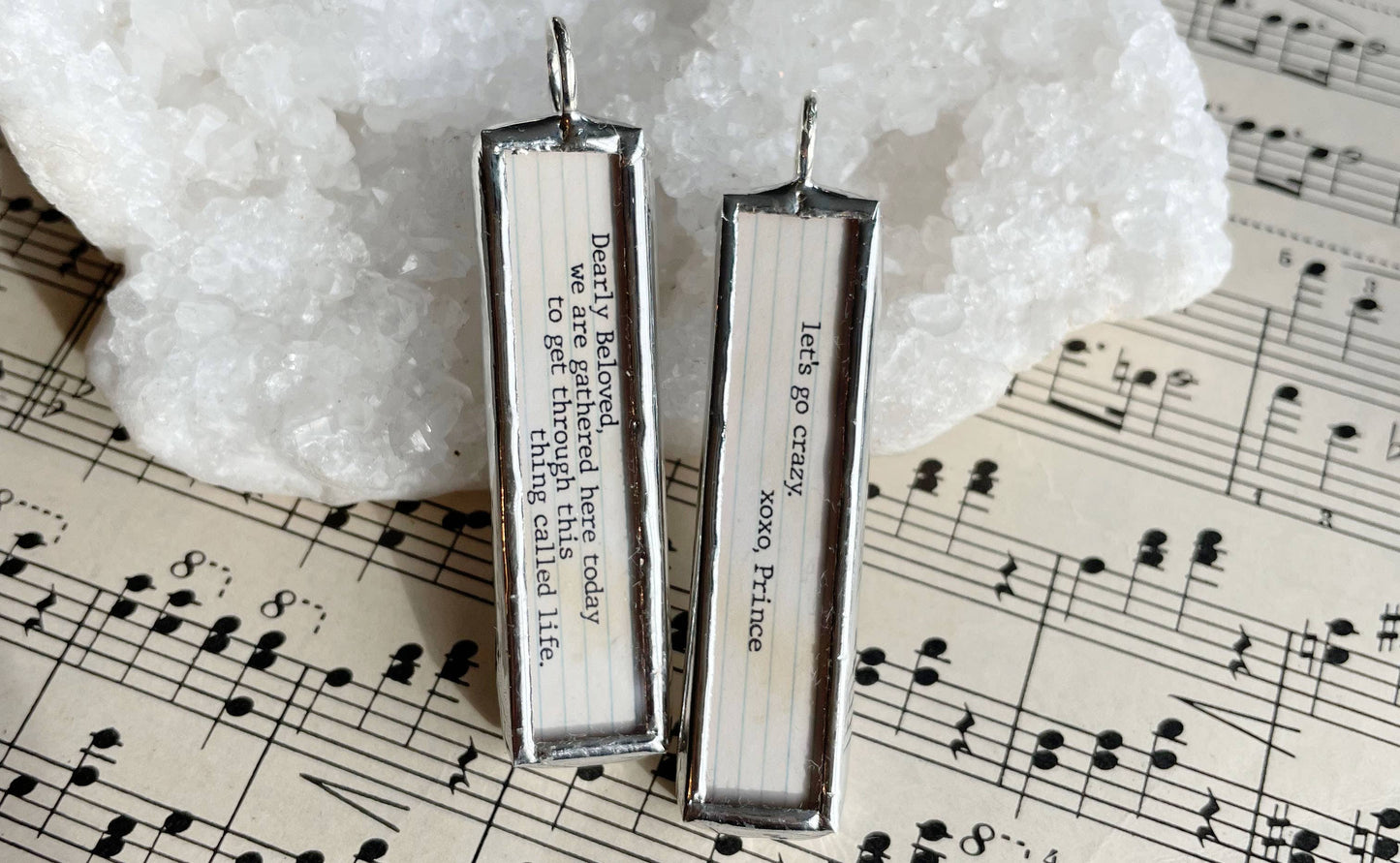 Let's Go Crazy XO Soldered Art Charm: Charm Only