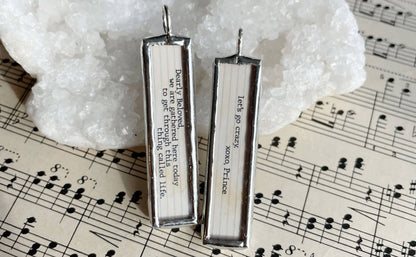 Let's Go Crazy XO Soldered Art Charm: Charm Only
