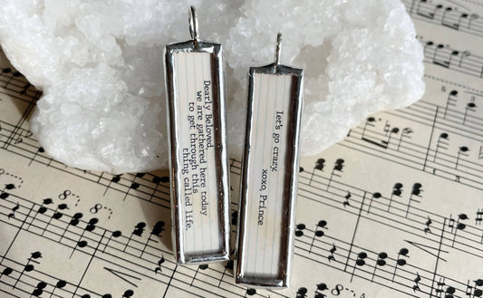 Let's Go Crazy XO Soldered Art Charm: Charm Only