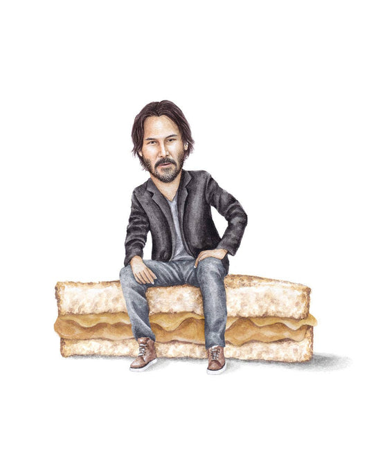 Keanu Reeves Watercolor Print