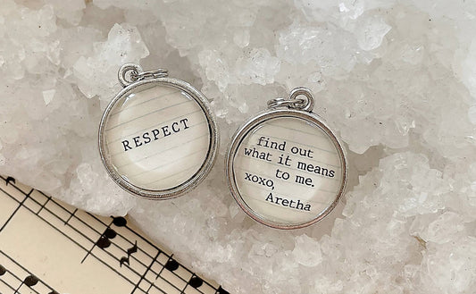 Respect Double Sided Round Charm