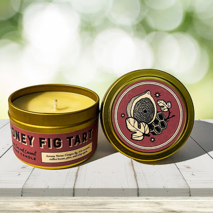 Honey Fig Tart 4oz. Candle - Paraffin Free!