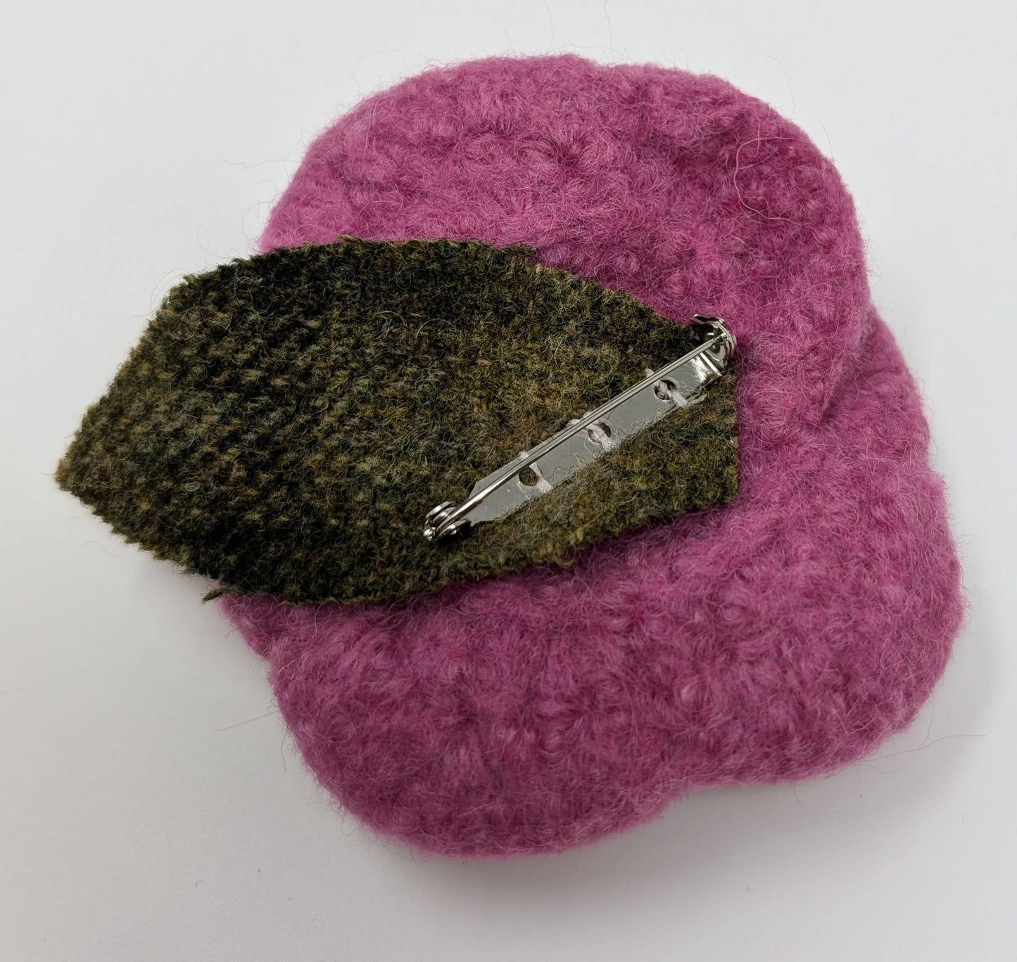 Hand Felted Rose Brooch
