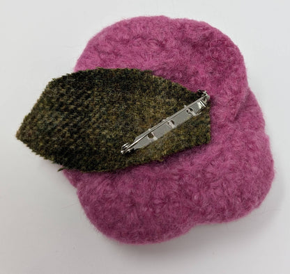 Hand Felted Rose Brooch