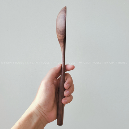 Large Walnut Wooden Spoon - Kitchen Serving Utensils