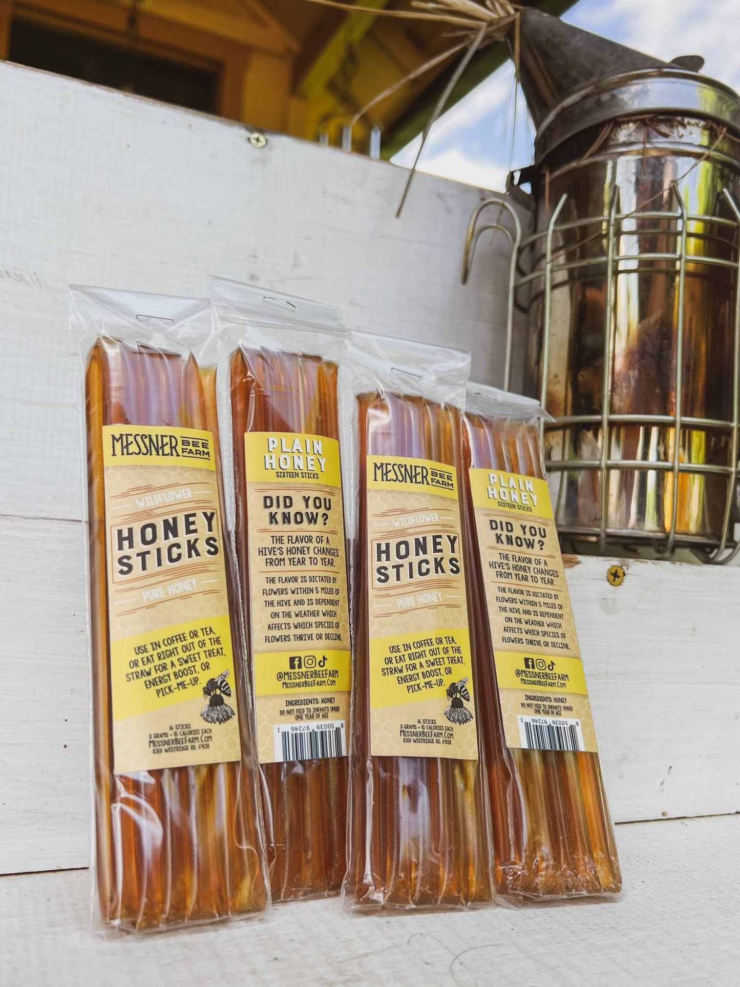 Honey Sticks Wildflower Honey- Pack of 16