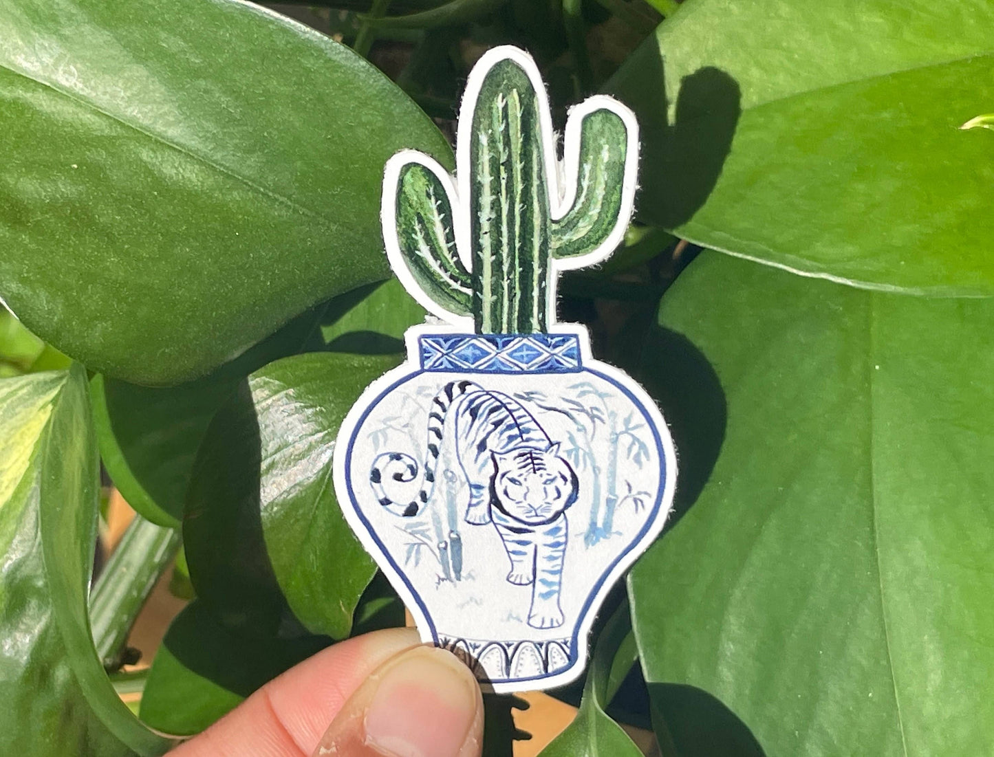 Tiger Sticker | Year of the Tiger + Saguaro Cactus