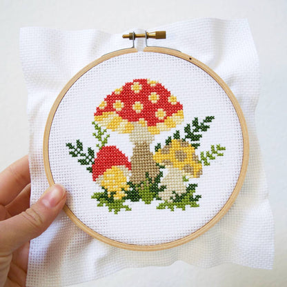 Mushroom Cross Stitch Kit