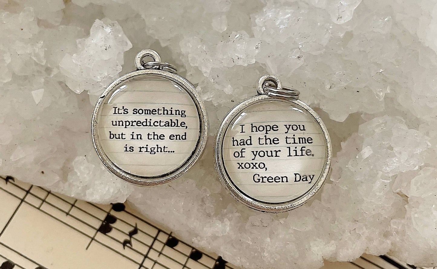 Time of Your Life XO Double Sided Round Charm