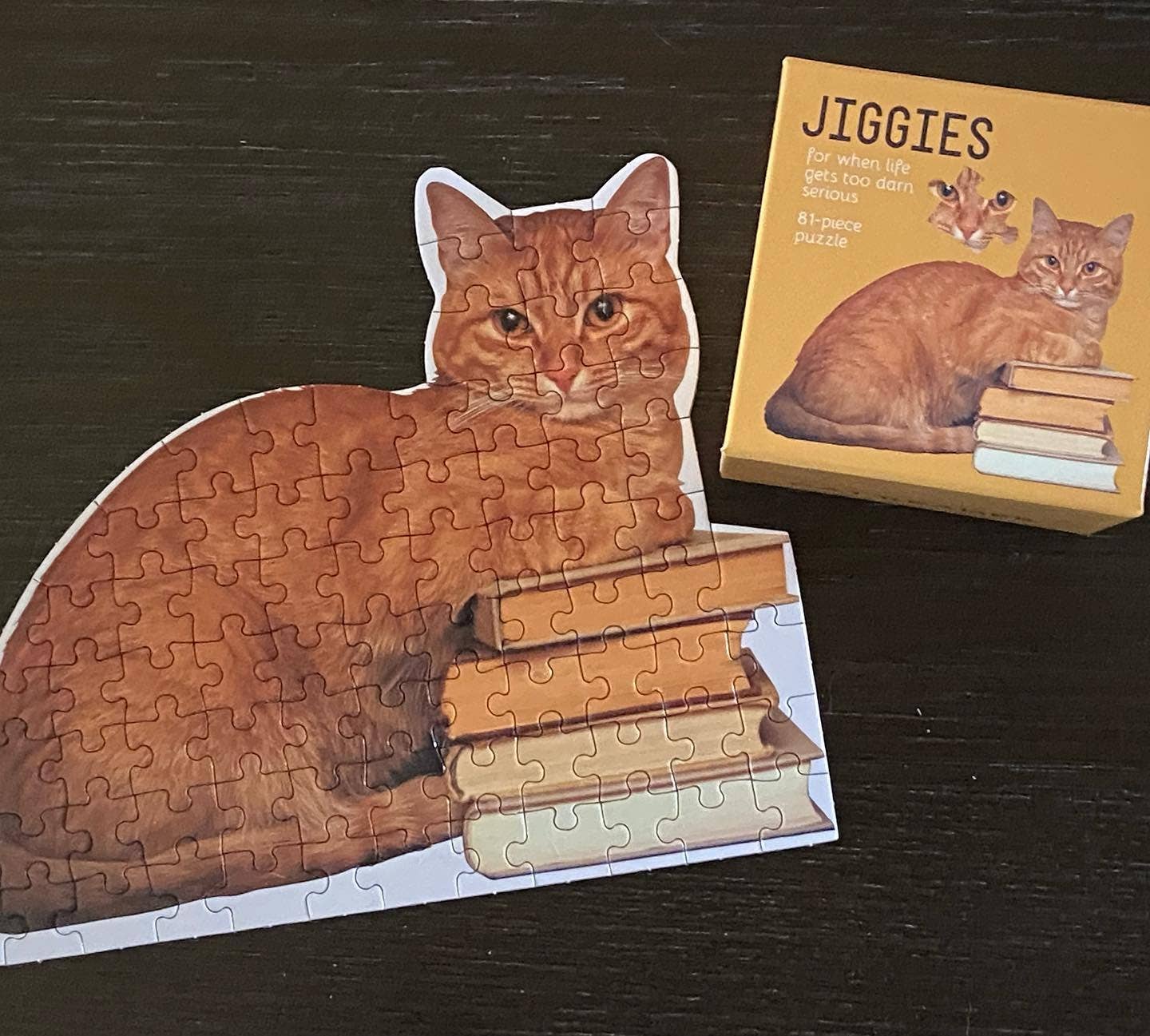 Cat Reader Jiggie Mini Puzzle