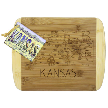 A Slice of Life Kansas 11" Cutting & Serving Board