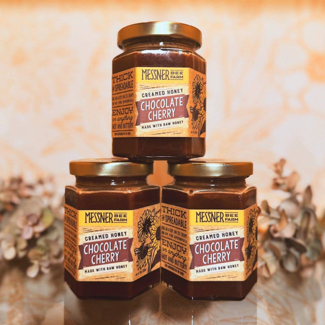 Chocolate Cherry Creamed Honey / 9oz. / Kansas City - NEW!