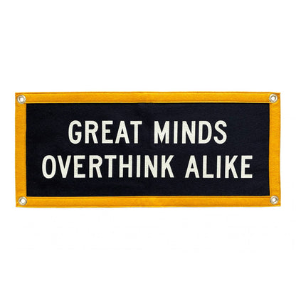 Great Minds Overthink Alike Camp Flag • Holy Smokes x Oxford