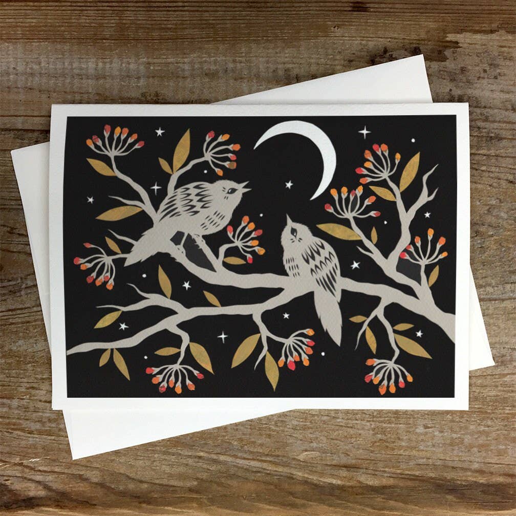 Call To The Moon - Greeting Card