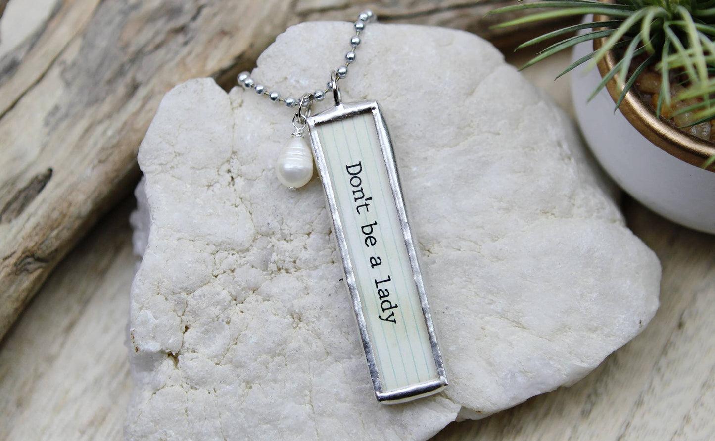 Don't Be A Lady Be A Legend XO Soldered Art Charm: Charm Only