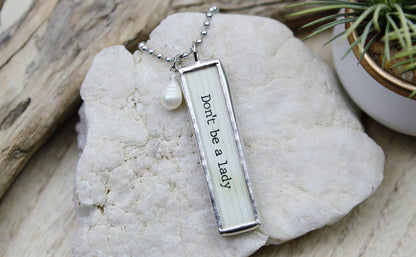 Don't Be A Lady Be A Legend XO Soldered Art Charm: Charm Only