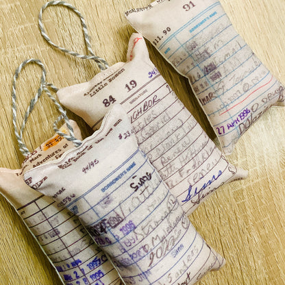 Lovely Lavender Library Card Sachets