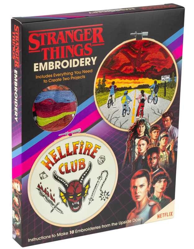 Stranger Things Embroidery: Kit and Paperback How-To; 80 pages